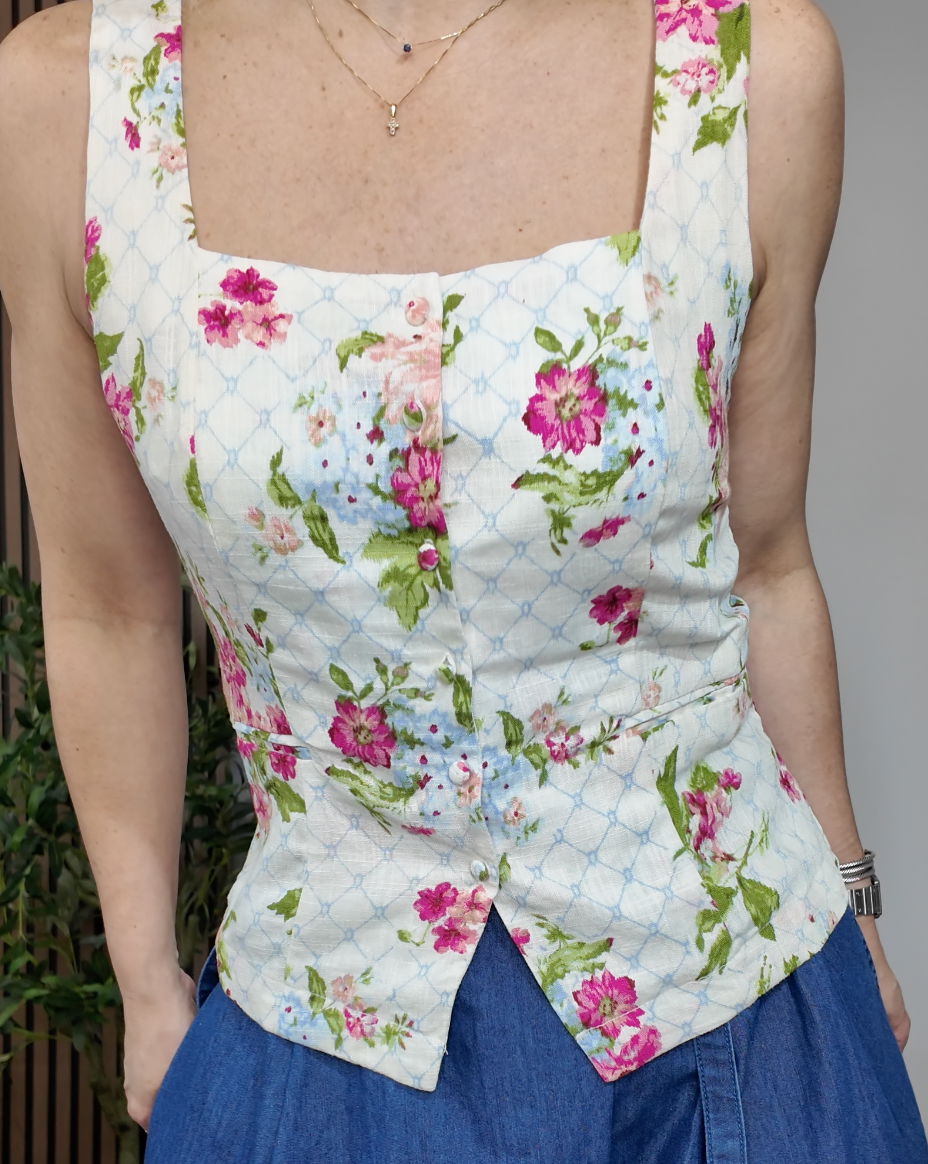 Floral Bustier Top - 34447