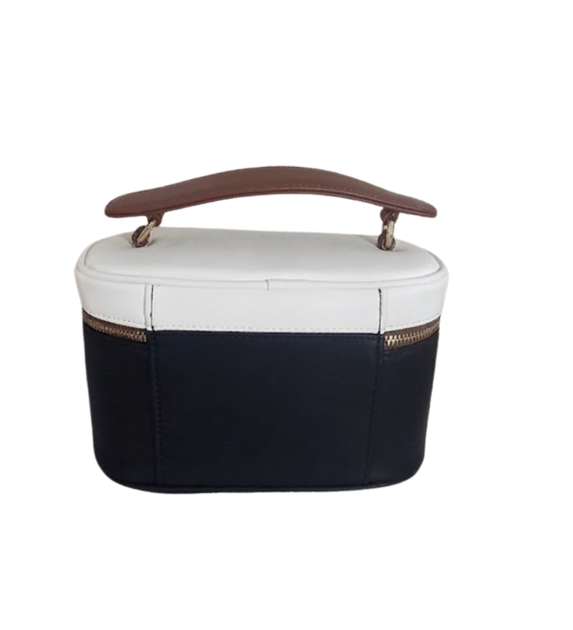 Two-Tone Modern Vanity Handbag - 32814