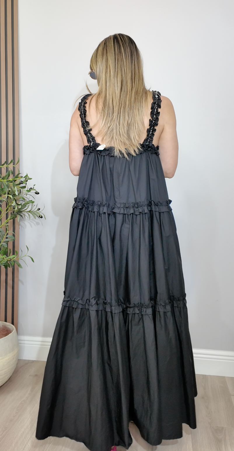 Ruffled Tiered Maxi Dress - 34158