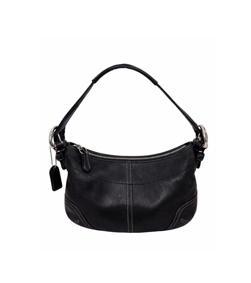 Coach Soho Pleated Leather Flap Bag - 962