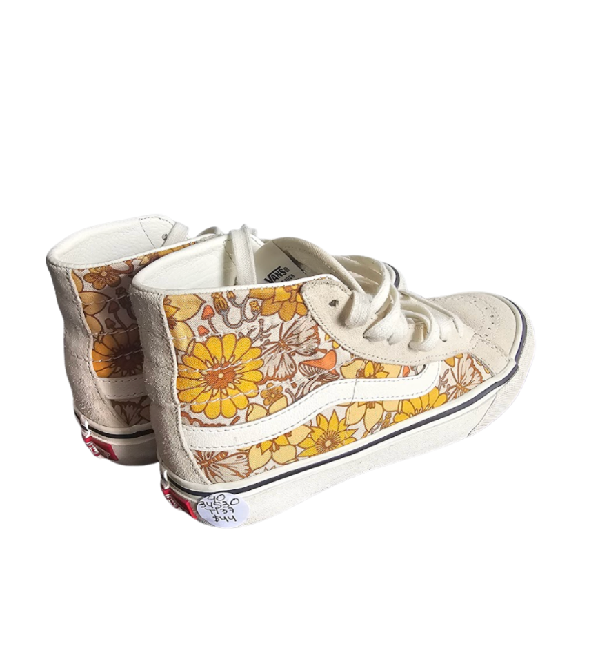 Vans Sk8-Hi Floral Canvas &amp; Suede Sneakers - 34530