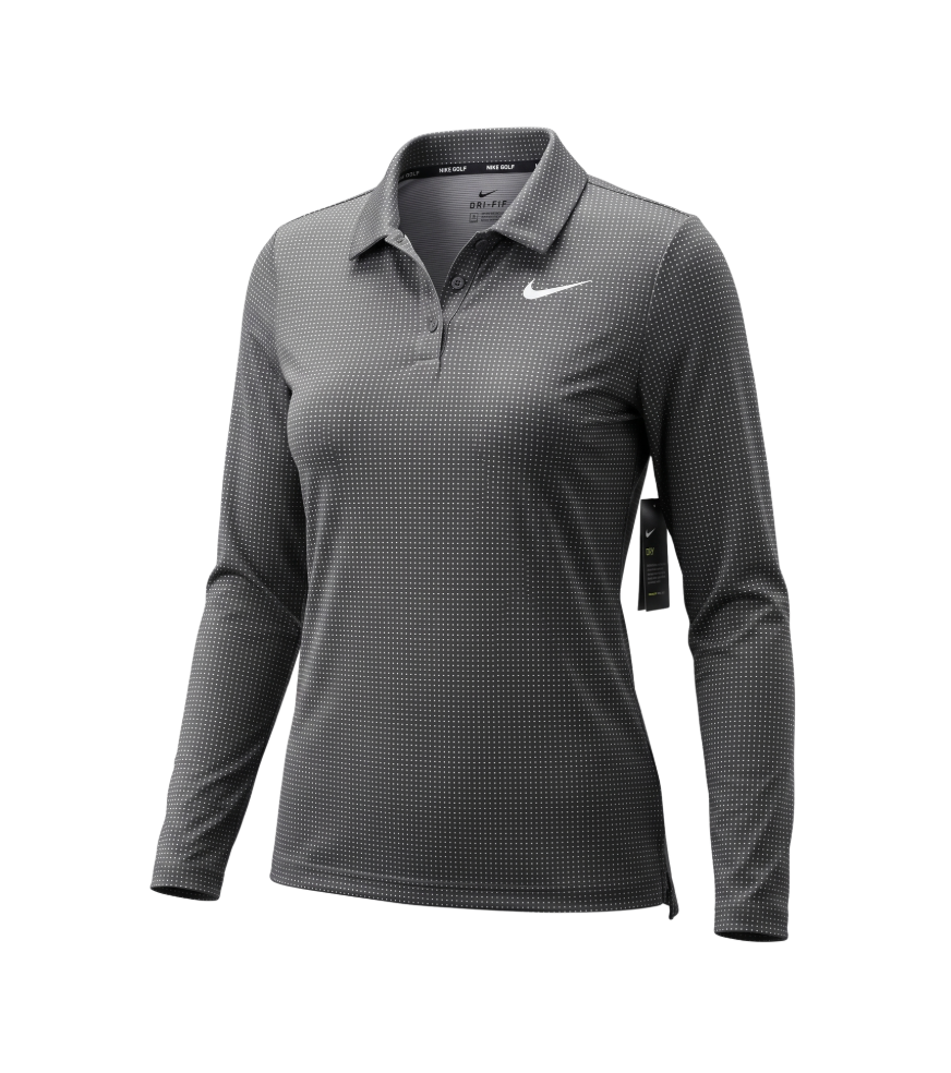 Nike Long-Sleeve Dotted Polo - 31160