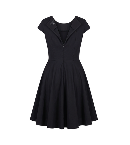 Classic Black Fit-and-Flare Dress - 30340