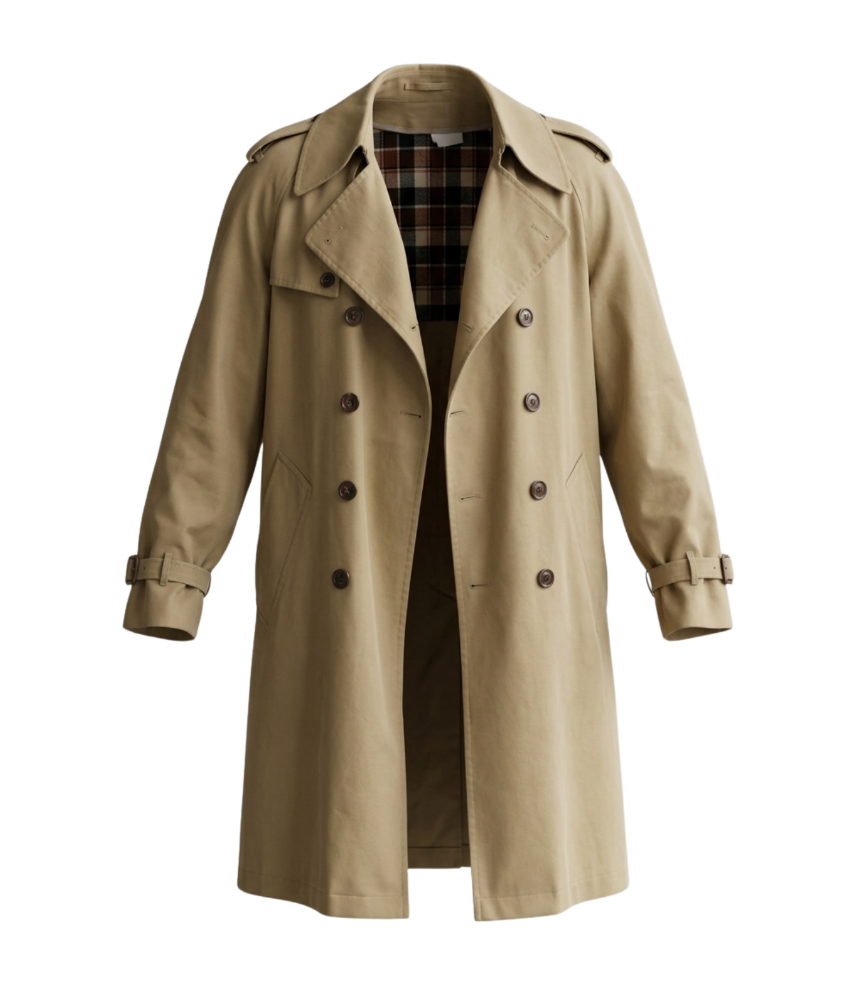 Classic Beige Trench Coat - 10866