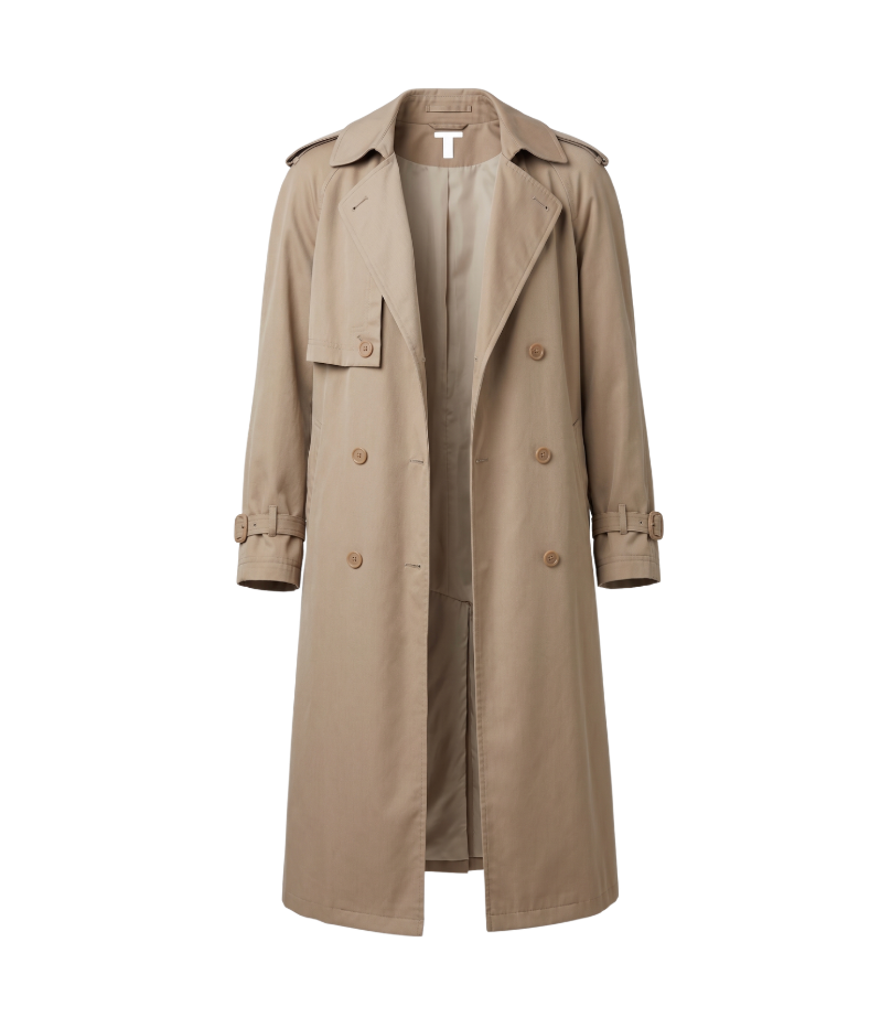 Classic Italian-Made Trench Coat - 29377
