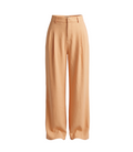 High-Waist Wide-Leg Peach Trousers - 26924