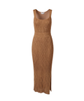Esteban Cortazar Metallic Rib Knit Midi Dress - 32658