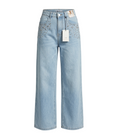 Crystal Embellished Wide-Leg Jeans - 33067