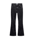 Zara Distressed Black Denim Flare Jeans - 25775