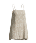 Geometric Print Strappy Mini Dress - 26732