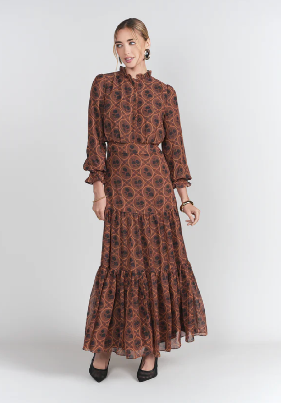 Zoe Maxi Autumn Browns Adina  - 33242