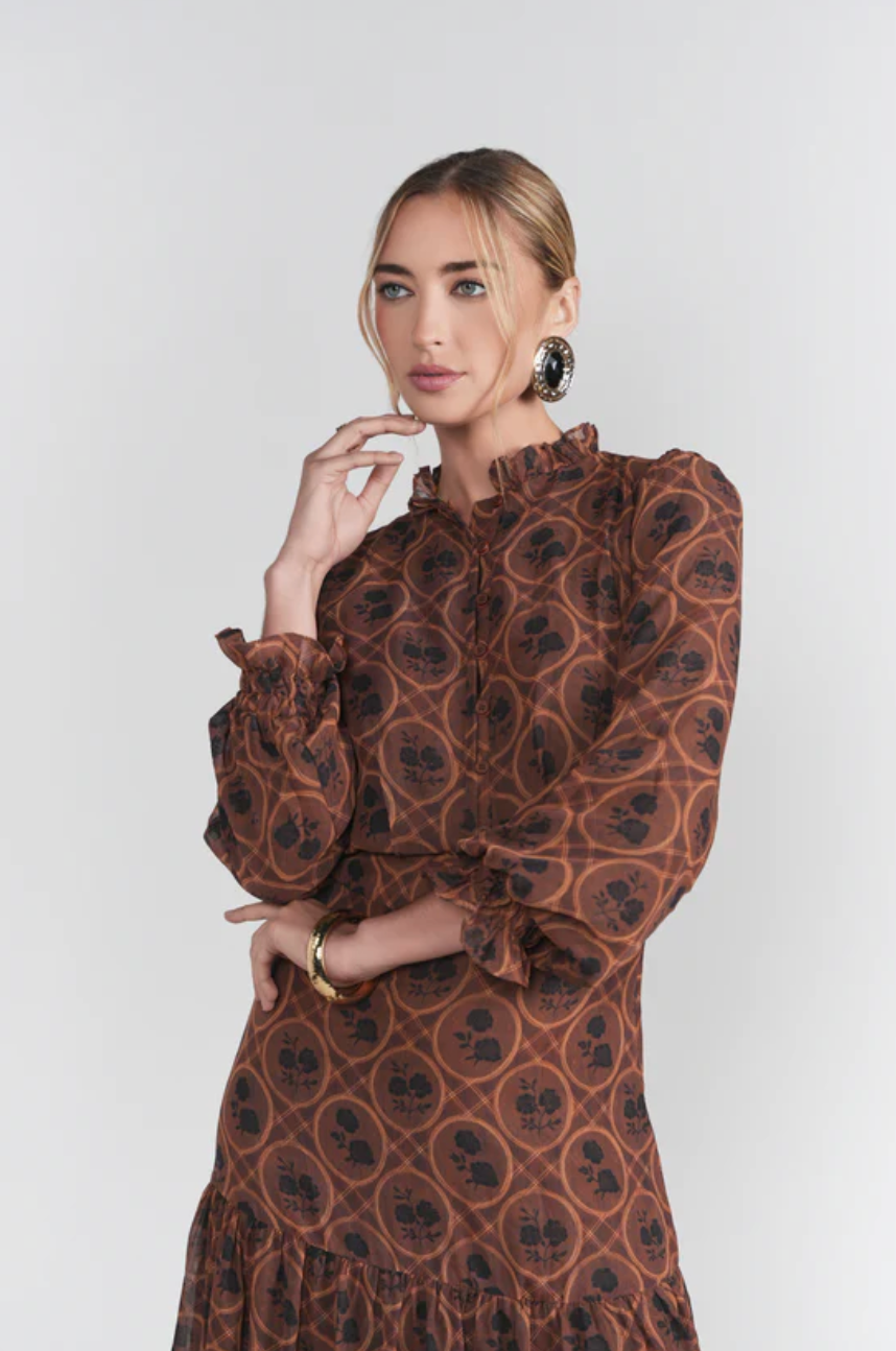 Zoe Maxi Autumn Browns Adina  - 33242