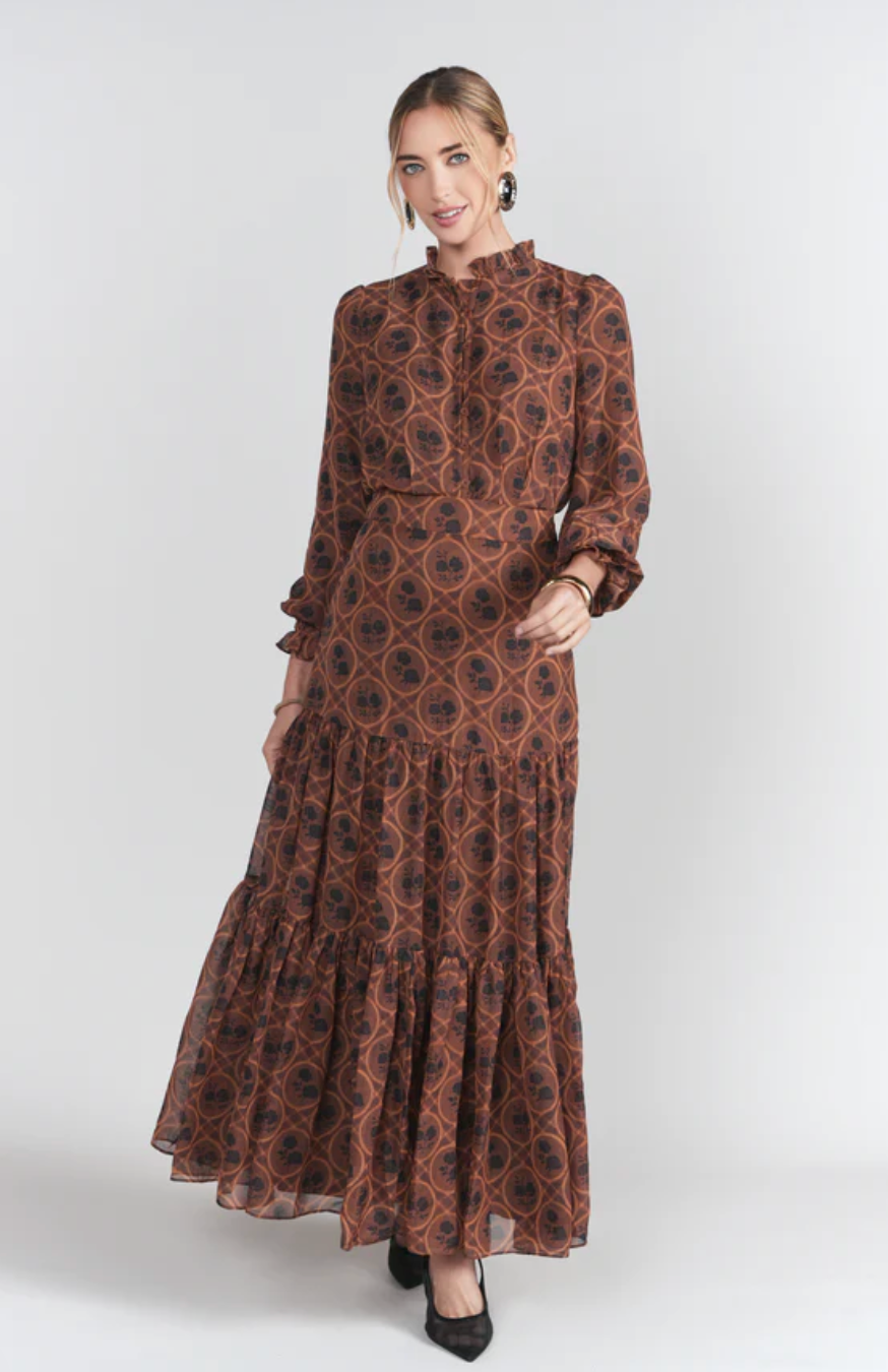 Zoe Maxi Autumn Browns Adina  - 33242