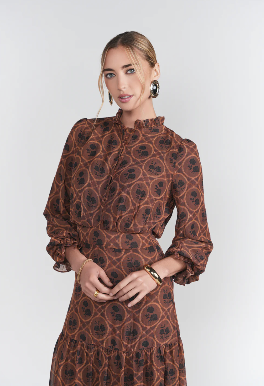 Zoe Maxi Autumn Browns Adina  - 33242