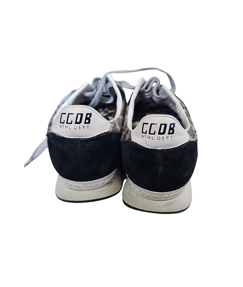 Golden Goose Running Sole - Leopard & Red Star - 6050