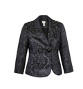 Chico's Black Damask Brocade Blazer - 33687