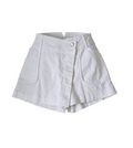 Derek Lam Asymmetrical White Denim Skort - 32221