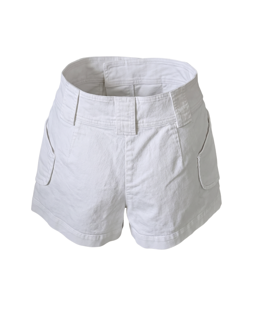 Derek Lam Asymmetrical White Denim Skort - 32221