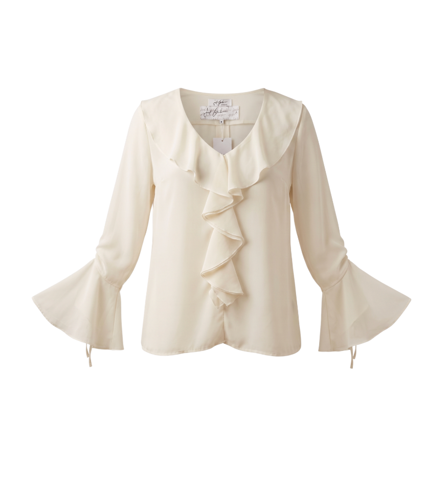 John Galliano Ruffle Silk Blouse - 31823