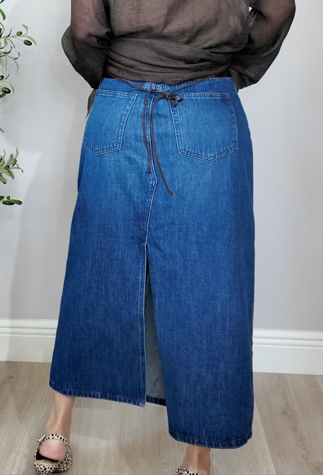 Uniqlo Denim Maxi Skirt  - 34759