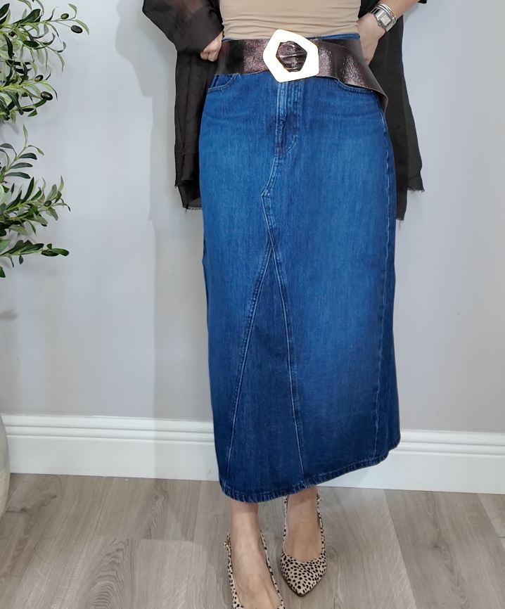 Uniqlo Denim Maxi Skirt  - 34759