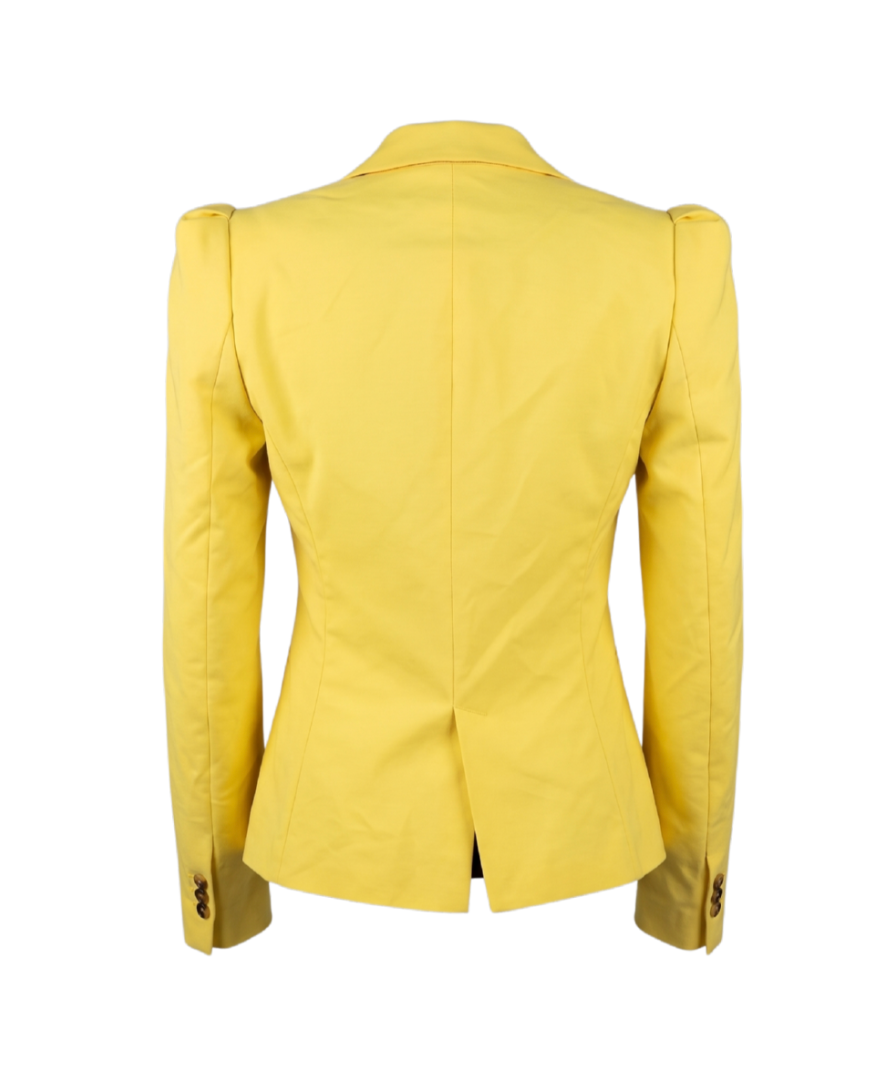 Vibrant Puff-Sleeve Blazer - 34051
