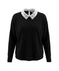 Sioni Milano Embellished Collar Knit Top - 32901