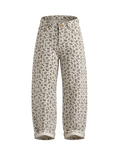 Floral Print High-Rise Jeans - 34084