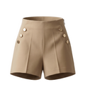 High-Waisted Nautical Shorts - 32430