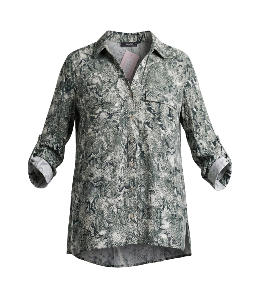 Atelier Jad Snakeskin Print Blouse - 31778