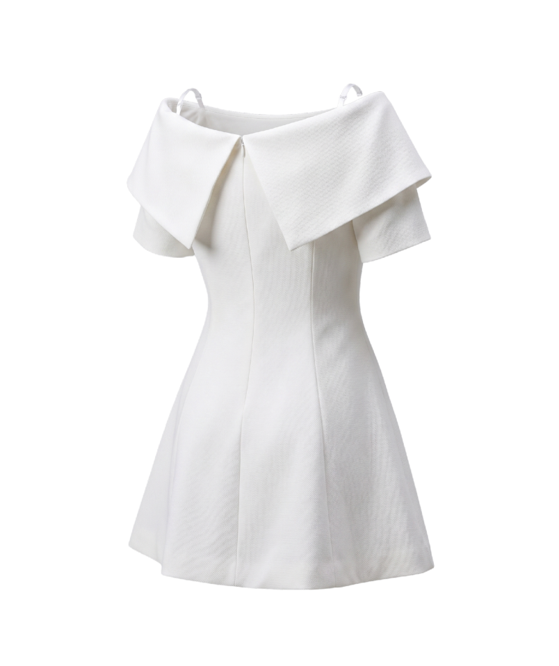 Elegant Off-the-Shoulder Blazer Dress - 29808