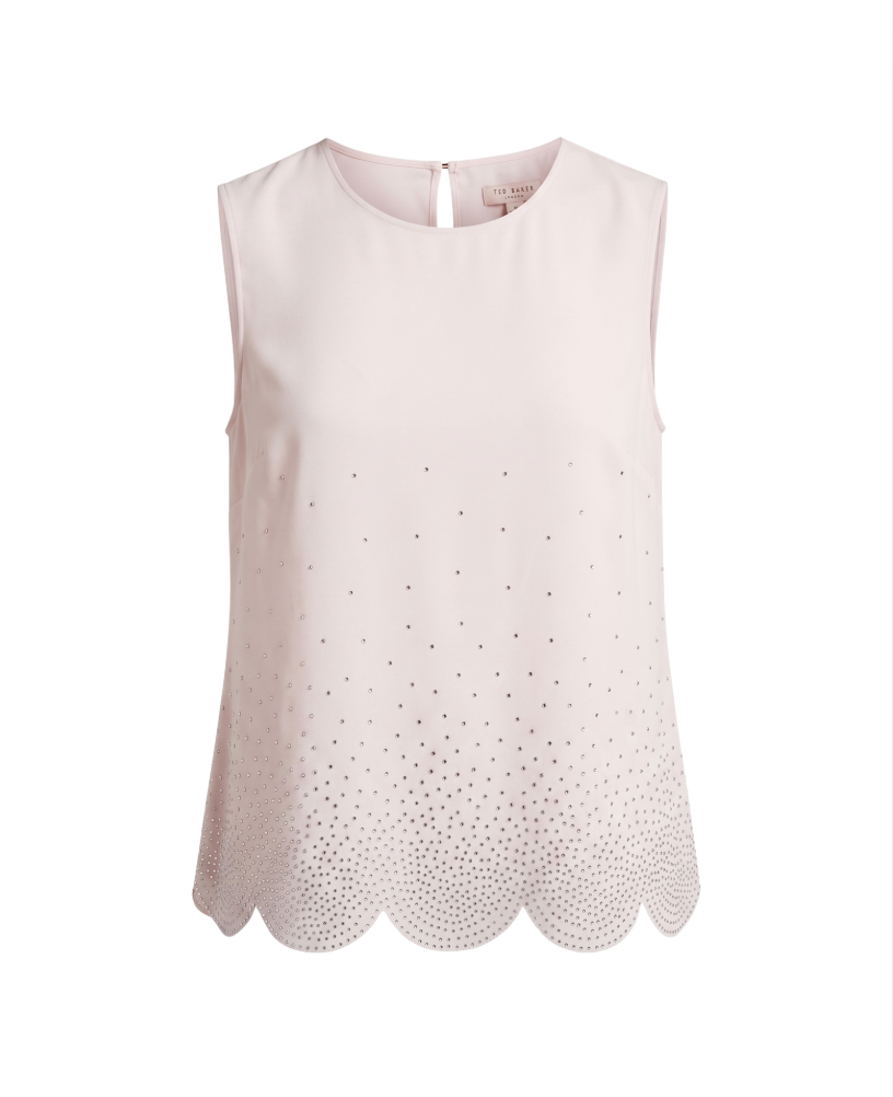 Ted Baker Sleeveless Scalloped Hem Top  - 33790