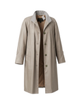 Vintage Taupe Oversized Trench Coat - 9534
