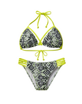 Neon Tribal Print Bikini Set - 1956