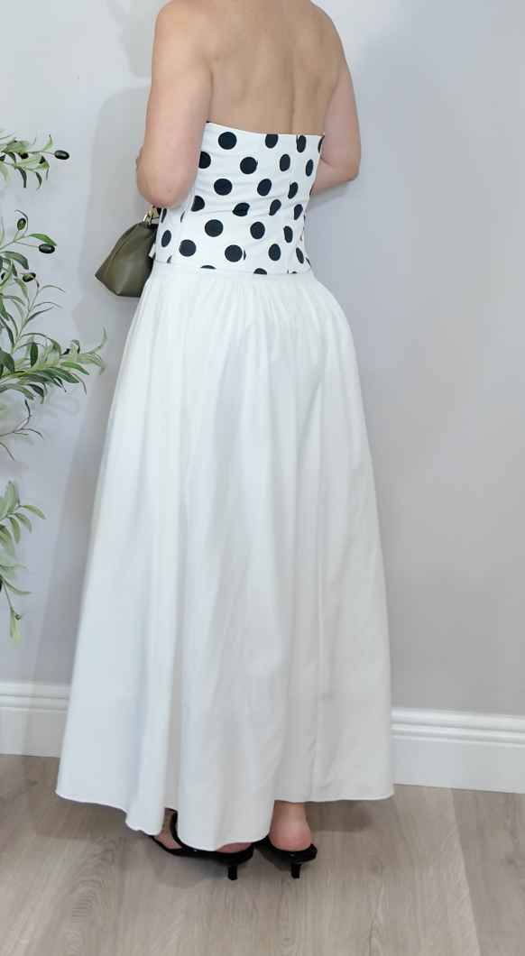 Pure White Maxi Skirt - 34916
