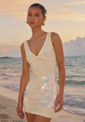 Iridescent Sequin Mini Dress by Peppermayo - 35073