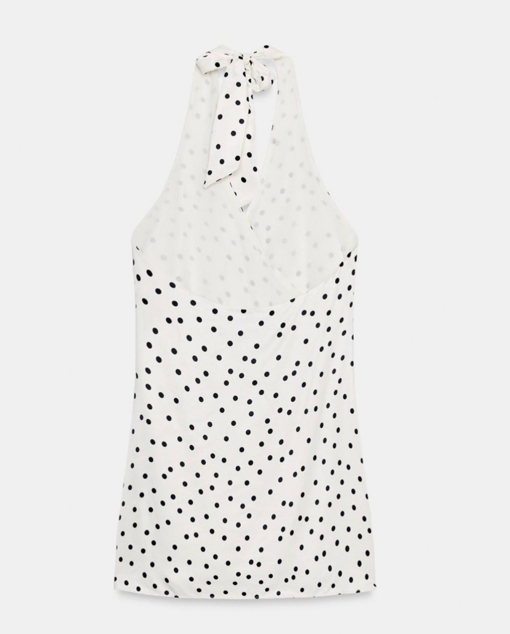 One-Shoulder Polka Dot Mini Dress - 34991