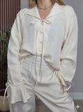 Anne Carson 100% Silk Paisley Blouse - 33728