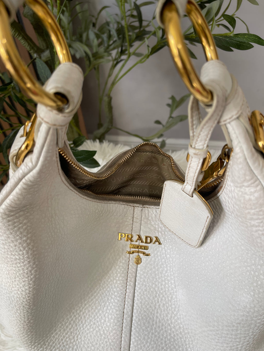 Prada Vitello Daino Hobo Bag - 25740