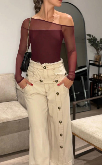 Sheer Elegance Mesh Bodysuit - 34193 - 34194 -34195