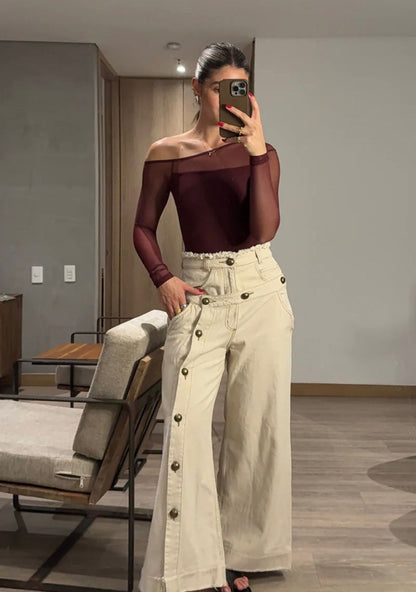 Sheer Elegance Mesh Bodysuit - 34193 - 34194 -34195