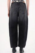 Distressed Barrel Leg Jeans - 34206 - 34207