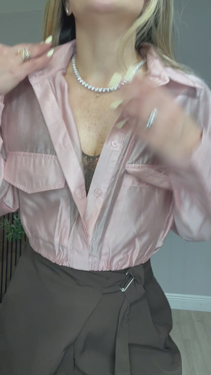 Silky Button-Down Blouse - 33362 - 33664