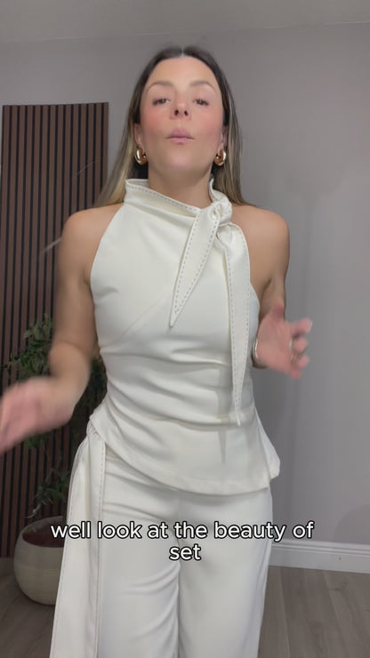 Elegant Cream Two-Piece Set - 33460