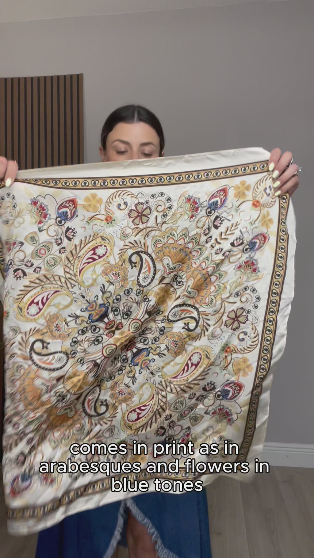 Classic Paisley Print Scarf - 33551