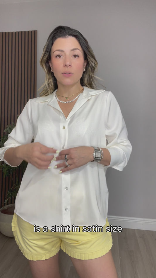 Classic Ivory Button-Down Shirt - 33100